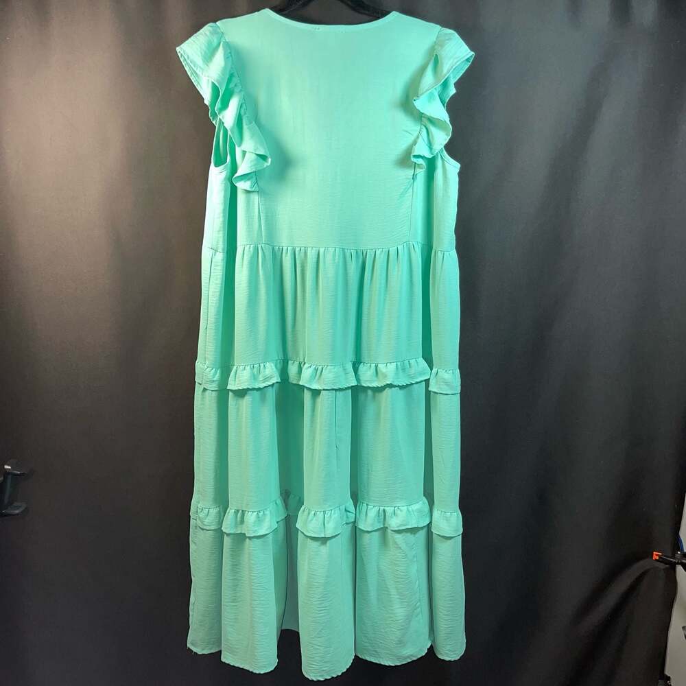 Umgee USA Tiered Ruffle Midi Dress Size M - Picture 8 of 8